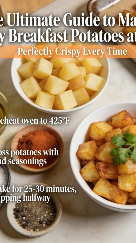 - Crispy homemade breakfast potatoes served on a plate