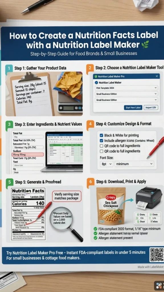 nutrition label maker