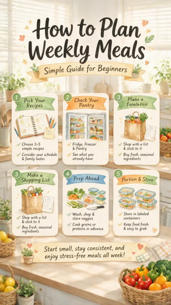 how to plan weekly meals