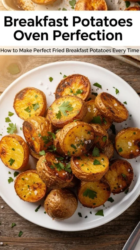 - Crispy homemade breakfast potatoes served on a plate