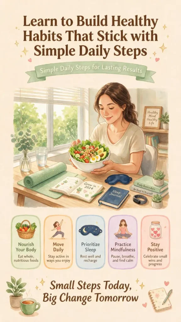 learn to build healthy habits that stick