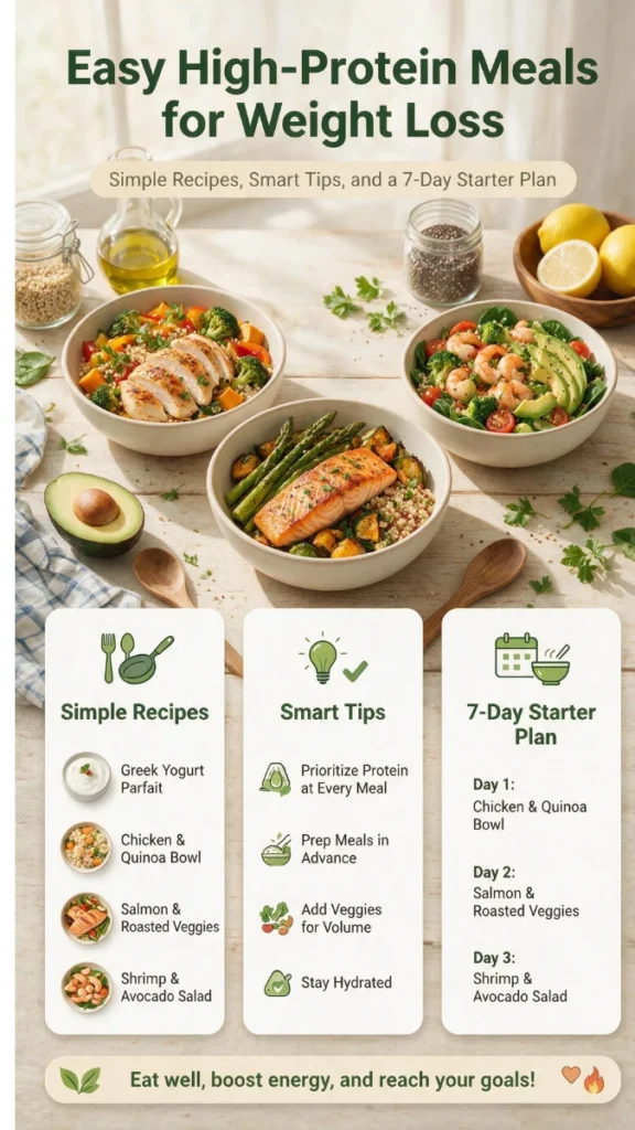 easy high-protein meals for weight loss