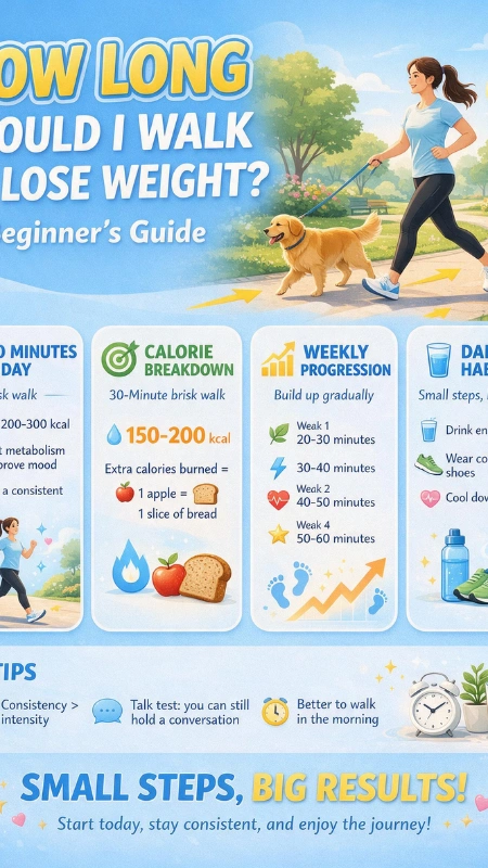 how long should i walk to lose weight