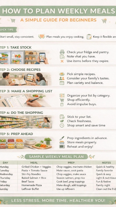 how to plan weekly meals