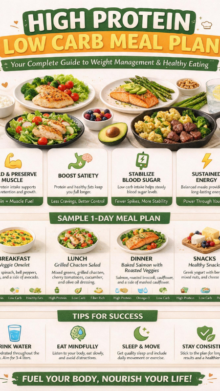 high protein low carb meal plan